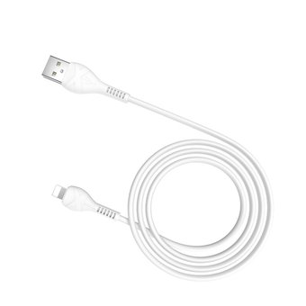 Дата-кабель HOCO X37 Cool power lightning 1м (белый) 