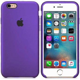  Чехол Silicone Case для iPhone 6/6s (Фиолетовый)(36) 