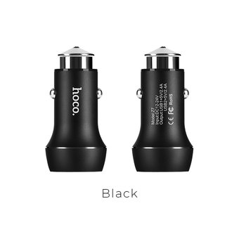  АЗУ HOCO 2USB Z7 series dual USB, black 