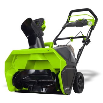  Снегоуборщик GreenWorks GD40SB с 1хАКБ 4 А.ч и ЗУ (2600607) 