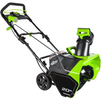  Снегоуборщик GreenWorks GD40SB с 1хАКБ 4 А.ч и ЗУ (2600607) 