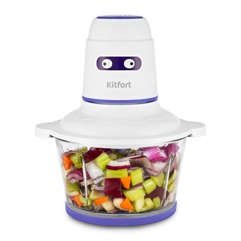  Измельчитель Kitfort КТ-3050-1 белый/фиолетовый 
