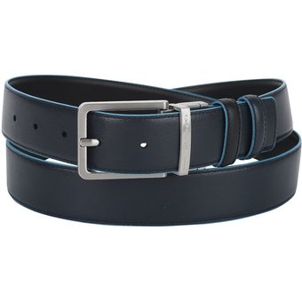  Ремень мужской Piquadro Blue Square CU2619B2/NBLU2 черный/синий натур.кожа 