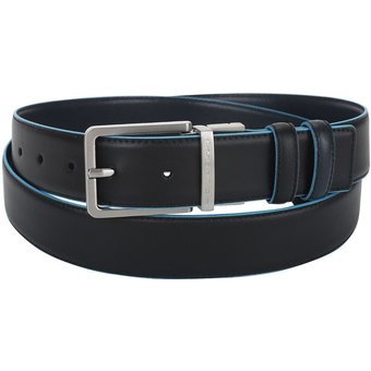  Ремень мужской Piquadro Blue Square CU2619B2/NBLU2 черный/синий натур.кожа 