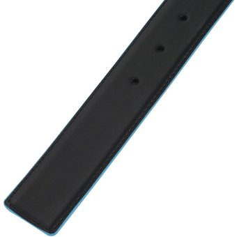  Ремень мужской Piquadro Blue Square CU2619B2/NBLU2 черный/синий натур.кожа 
