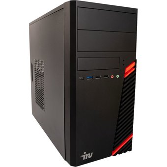  ПК IRU Office 515 (1 726 878) MT i5 9400 (2.9) 8Gb SSD500Gb UHDG 630 Free DOS GbitEth 500W клавиатура мышь черный 