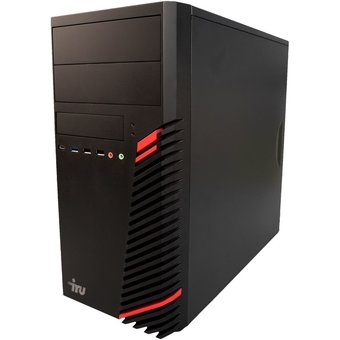  ПК IRU Office 515 (1 726 878) MT i5 9400 (2.9) 8Gb SSD500Gb UHDG 630 Free DOS GbitEth 500W клавиатура мышь черный 