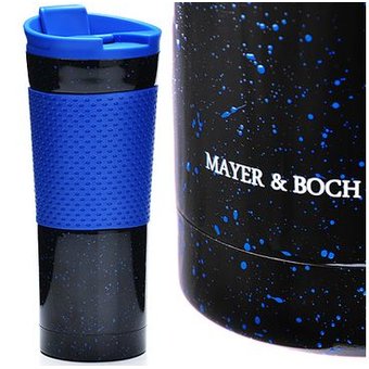  Термокружка MAYER&BOCH 27492 черный/синий 