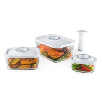  Контейнеры для вакуумных упаковщиков STATUS VAC-Glass-Set White 
