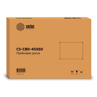  Демонстрационная доска Cactus CS-CBD-45X60 пробковая коричневый 45x60см алюминиевая рама 
