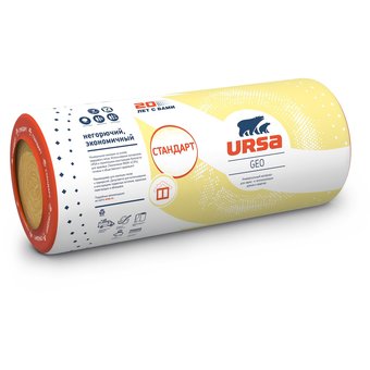  Тепло-звукоизоляция Ursa GEO Стандарт 50 мм, 15 м2 