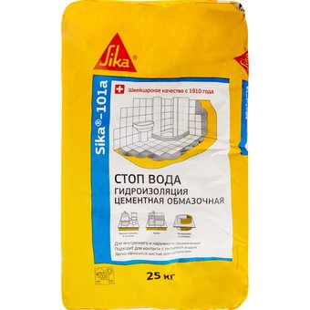  Сухая смесь для гидроизоляции Sika-101 A Стоп вода 25 кг 
