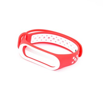  Силиконовый ремешок Nike Xiaomi для Mi Band 4/3 красный/белый 
