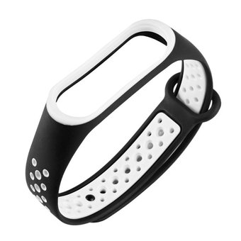  Силиконовый ремешок Nike Xiaomi для Mi Band 4/3 черный/белый 