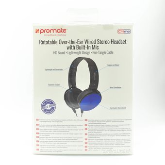  Наушники полноразмерные Promate Chime с микрофоном (black) 