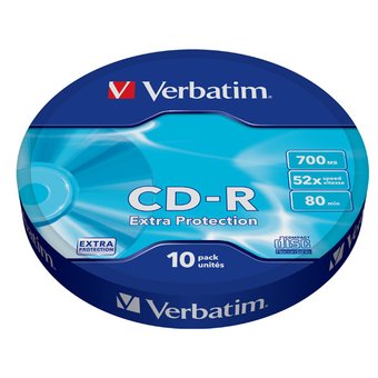  Диск CD-R Verbatim 700Mb 52x extra protect (10шт) 43725 