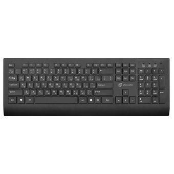  Клавиатура Oklick 155M черный USB slim (1678057) 