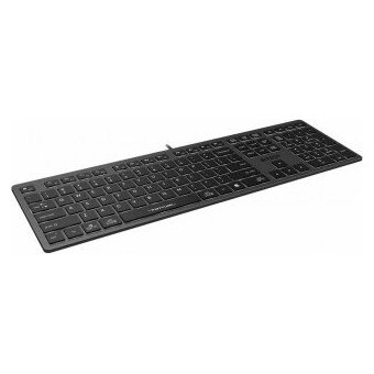  Клавиатура A4Tech Fstyler FX60H серый USB slim LED (FX60H Grey/White) 
