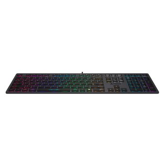  Клавиатура A4Tech Fstyler FX60 серый USB slim LED (FX60 Grey/Neon) 