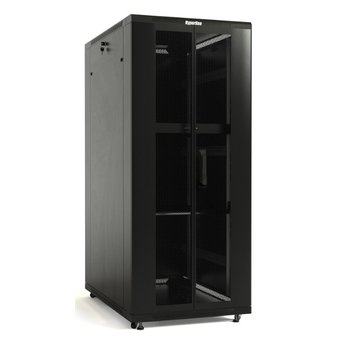  Шкаф серверный Hyperline TTB-3261-DD-RAL9004 напольный 32U 600x1000мм пер.дв.перфор.2ств. задн.дв.перфор.2-хст. черный 