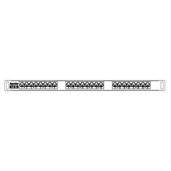  Патч-панель Hyperline PPHD-19-24-8P8C-C5E-SH-110D 19" 0,5U 24xRJ45 кат.5e FTP 