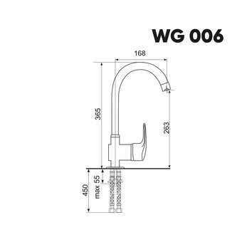  Смеситель Weissgauff WG 00603 Sand 