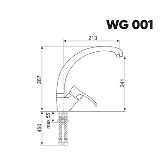  Смеситель Weissgauff WG 00101 White 
