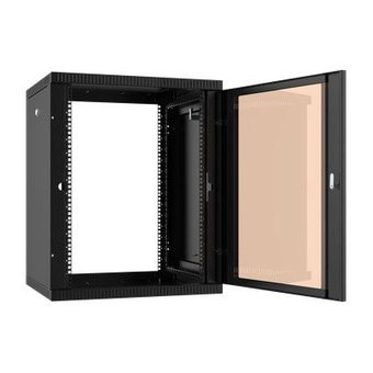  Шкаф коммутационный C3 Solutions Wallbox 15-63 B (NT084701) настенный 15U 600x350мм пер.дв.стекл 