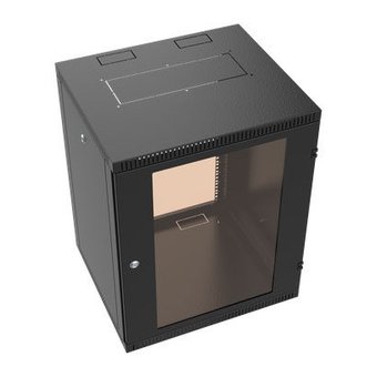 Шкаф коммутационный C3 Solutions Wallbox 15-65 B (NT084703) настенный 15U 600x520мм пер.дв.стекл 