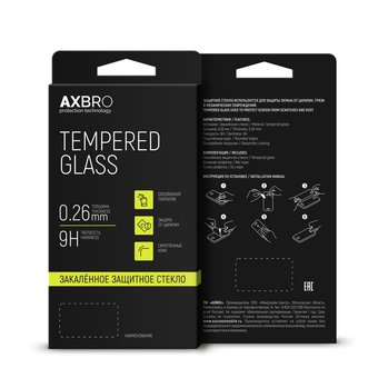  Защитное стекло AXBRO Full Cover+Full Glue для Xiaomi Mi Play Черная рамка 