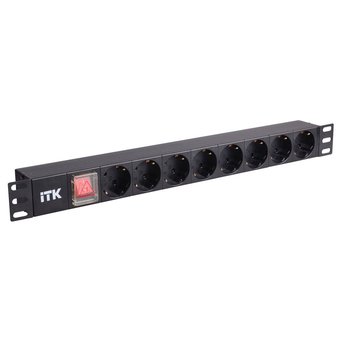  Блок распределения питания ITK PH12-8D3 гор.размещ. 8xSchuko базовые 16A C14 