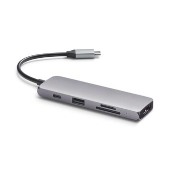  USB-хаб Satechi USB-C Multiport Pro для Macbook с портом USB-C серый космос 