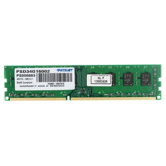  ОЗУ Patriot SignatureLine (PSD34G16002) DDR3-1600 4GB PC3-12800, CL11, 1.5V, retail 
