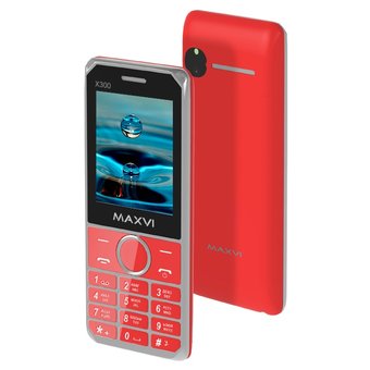  Мобильный телефон Maxvi X300 Red 