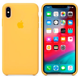  Чехол Silicone Case для iPhone XS Max (Жёлтый)(4) 