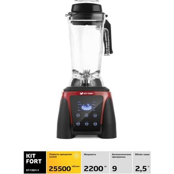  Блендер Kitfort КТ-1361-1 красный 