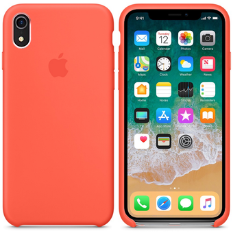  Чехол Silicone Case для iPhone XR (Абрикос) (2) 