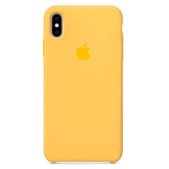  Чехол Silicone Case для iPhone XS Max (Жёлтый)(4) 