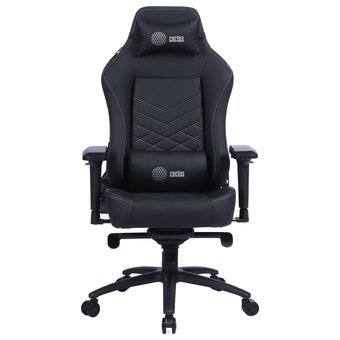  Кресло игровое Cactus CS-CHR-0112BL черный с подголов. 