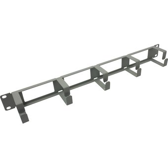 Кабельный органайзер C3 Solutions CO-HО G NT089504 горизонтальный односторон кольца 1U шир.:19" глуб.:60мм с отверстием 