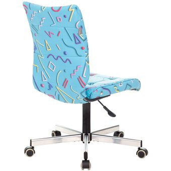  Кресло Бюрократ CH-330M/STICK-Blue голубой Sticks 06 крестов. металл хром 