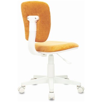  Кресло детское Бюрократ CH-W204NX/VELV72 оранжевый Velvet 72 крестов. пластик пластик белый 