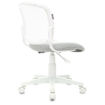  Кресло детское Бюрократ CH-W296NX/GF-LT белый TW-15 гусин.лапка Morris-1 сетка/ткань крестов. пластик пластик белый 