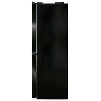  Холодильник GINZZU NFI-4414 черное стекло 