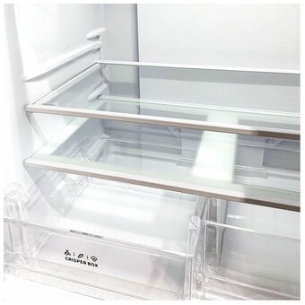  Холодильник GINZZU NFI-4414 шампань стекло 
