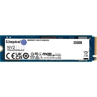  SSD Kingston NV2 (SNV2S/250G) Series M.2, 250GB, NVMe,PCI-E 4.0 x4 R/W - 3000/1300 MB/s 