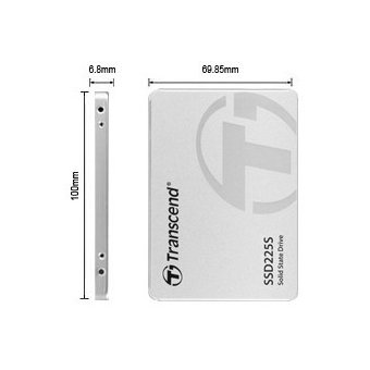  SSD Transcend 225S (TS500GSSD225S) 2.5" 500Gb (SATA3, up to 530/480Mbs, 3D NAND, 180TBW, 7mm) 