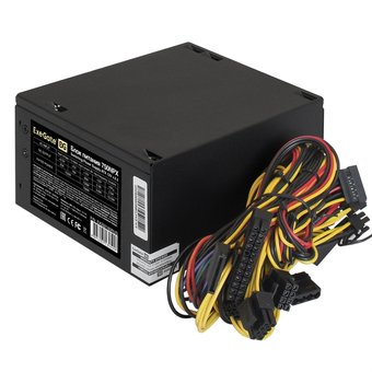  Блок питания ExeGate 750NPX EX292180RUS-PC 750W (ATX, PC, 12cm fan, 24pin, 2x(4+4)pin, 2xPCI-E, 5xSATA, 3xIDE, black, кабель 220V в комплекте) 