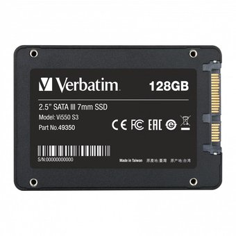  SSD Verbatim Vi550 S3, box (49350) 2.5" 128GB Sata3 