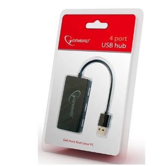  USB-концентратор Gembird UHB-U2P4-03 USB 2.0 4 порта, блистер 